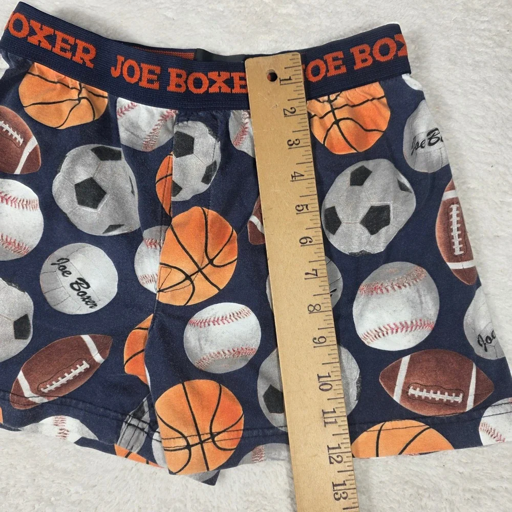 Joe Boxer Briefs Boys XL 18/20‎ Navy Blue  Sports Print Cotton Trunks Underwear